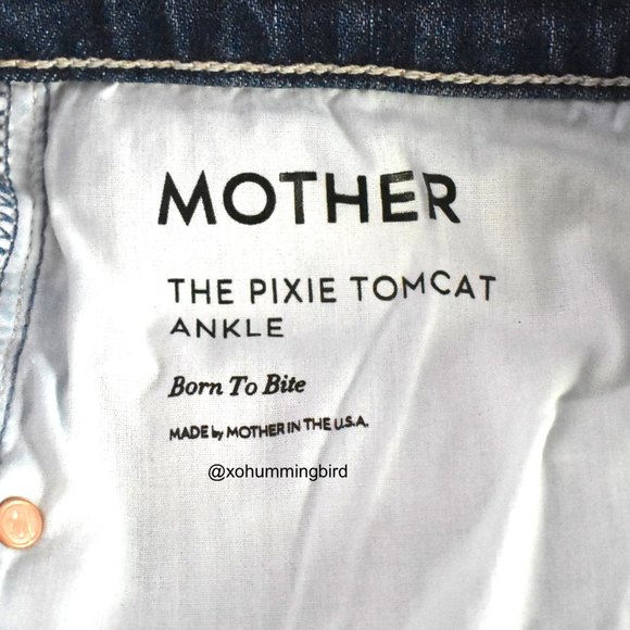 MOTHER | The Pixie Tomcat Ankle Jeans (Born to Bite) Size 32 NWT - Picture 15 of 15